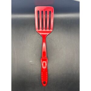Vtg‎ Retro Red Melamine Spatula Flipper Turner Utensil Kitchenware 12.75" Long